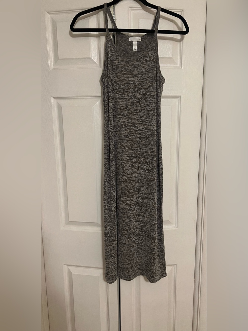 Leith Gray Heathered Tank Midi Dress